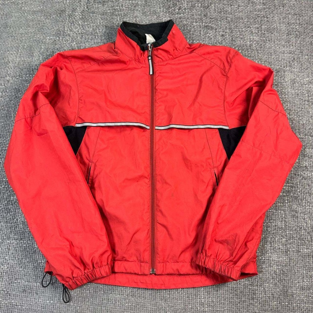 Mountain Equipment Co-op MEC Windbreaker Jacket Mens Small Red Y2K Gorpcore